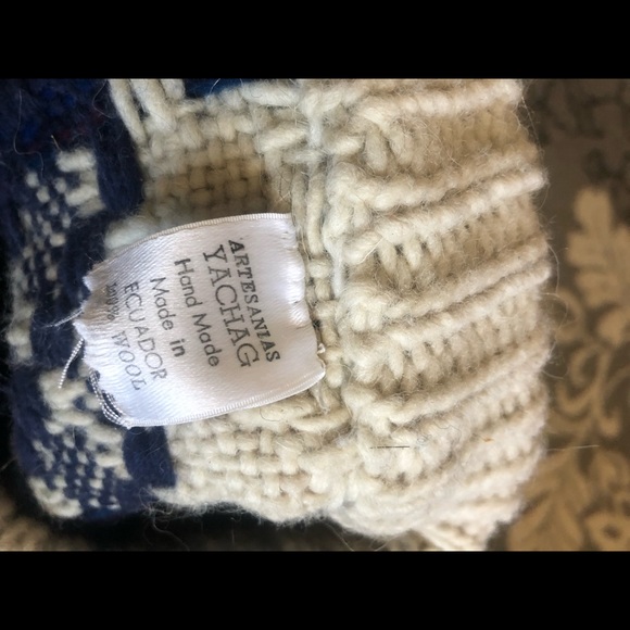 Vtg Handmade Wool Sweater - Picture 2 of 3